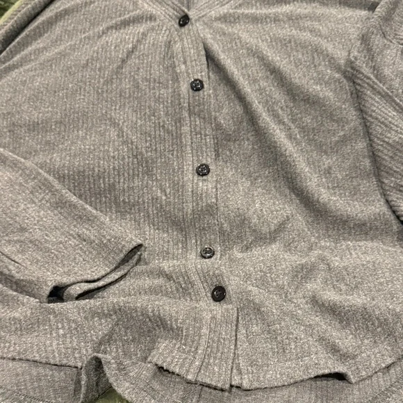 Relaxed V-Neck Cardigan - Picture 6 of 8